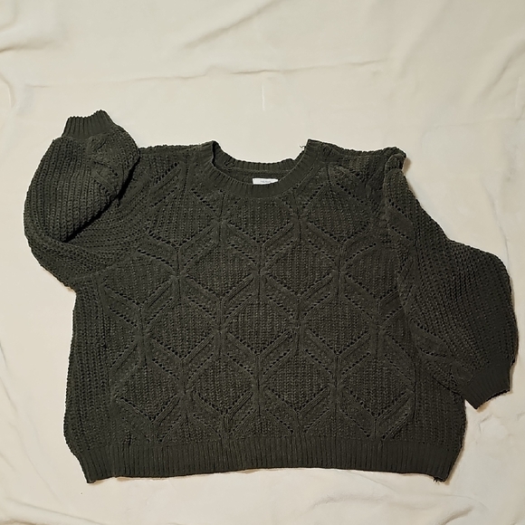 Maurices Olive Green Knit Sweater - Picture 1 of 2